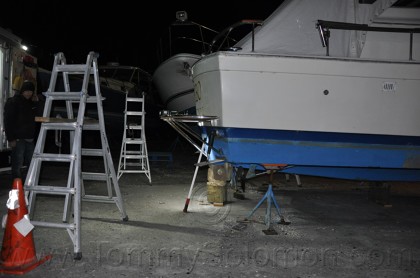 1969 Chris Craft Commander 31 Butler Swim Platform Install 