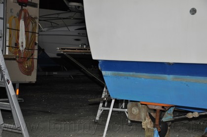 1969 Chris Craft Commander 31 Butler Swim Platform Install 