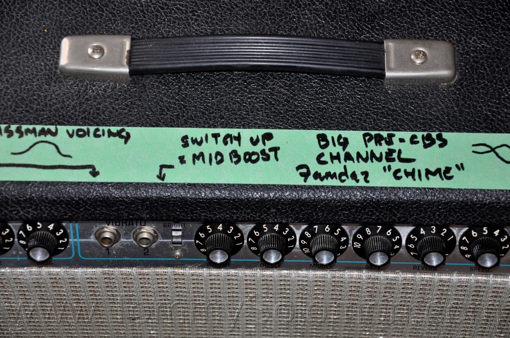 1974 Fender® Twin Reverb™ Amp Blackface Mods & Re-Voicing - 63