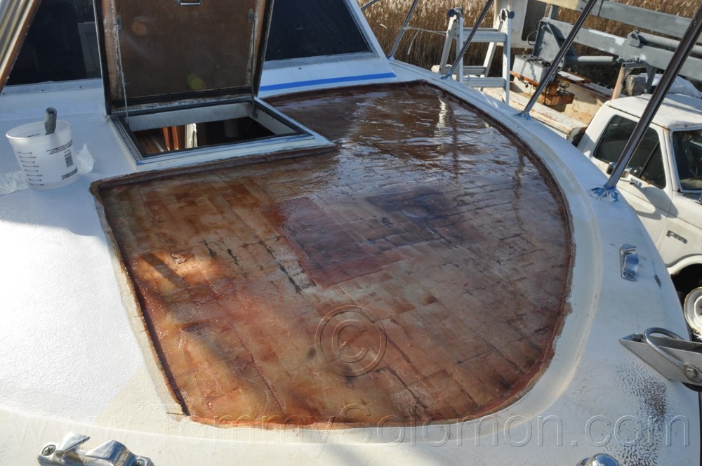 1976 Chris Craft SF 32 Core Replacement/Soda Blast 