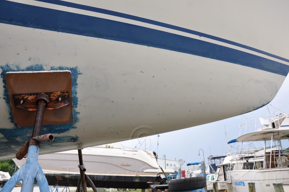 1984 Mirage 30 Bottom Keel Rudder - 18