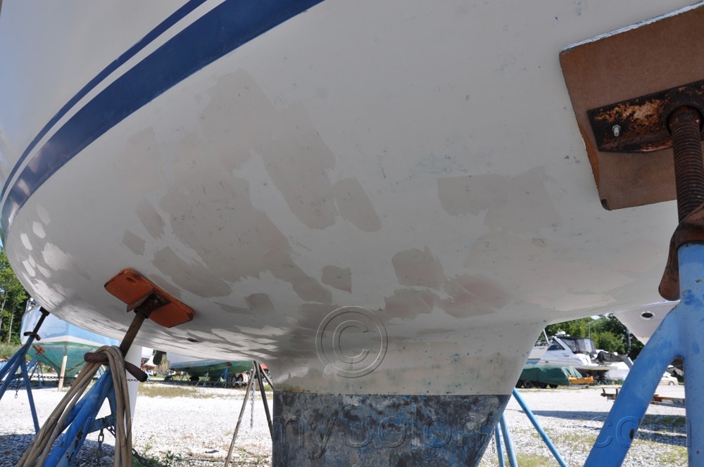 1984 Mirage 30 Bottom Keel Rudder - 46