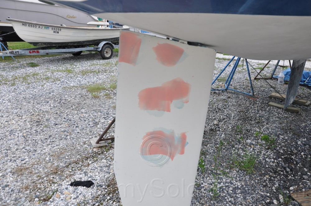 1984 Mirage 30 Bottom Keel Rudder - 52