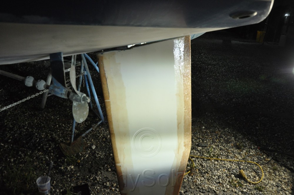 1984 Mirage 30 Bottom Keel Rudder - 117