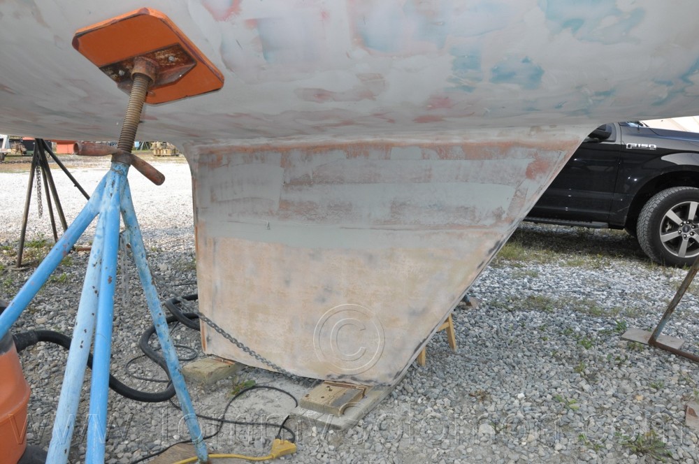 1984 Mirage 30 Bottom Keel Rudder - 146