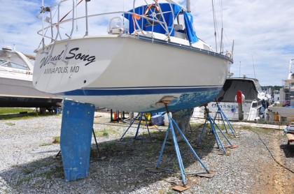 1984 Mirage 30 Bottom Keel Rudder - 14