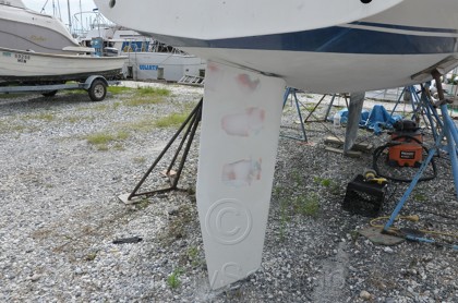 1984 Mirage 30 Bottom Keel Rudder - 75