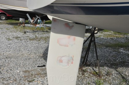 1984 Mirage 30 Bottom Keel Rudder - 86