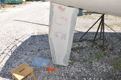 1984 Mirage 30 Bottom Keel Rudder - 127