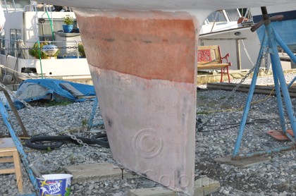 1984 Mirage 30 Bottom Keel Rudder - 145