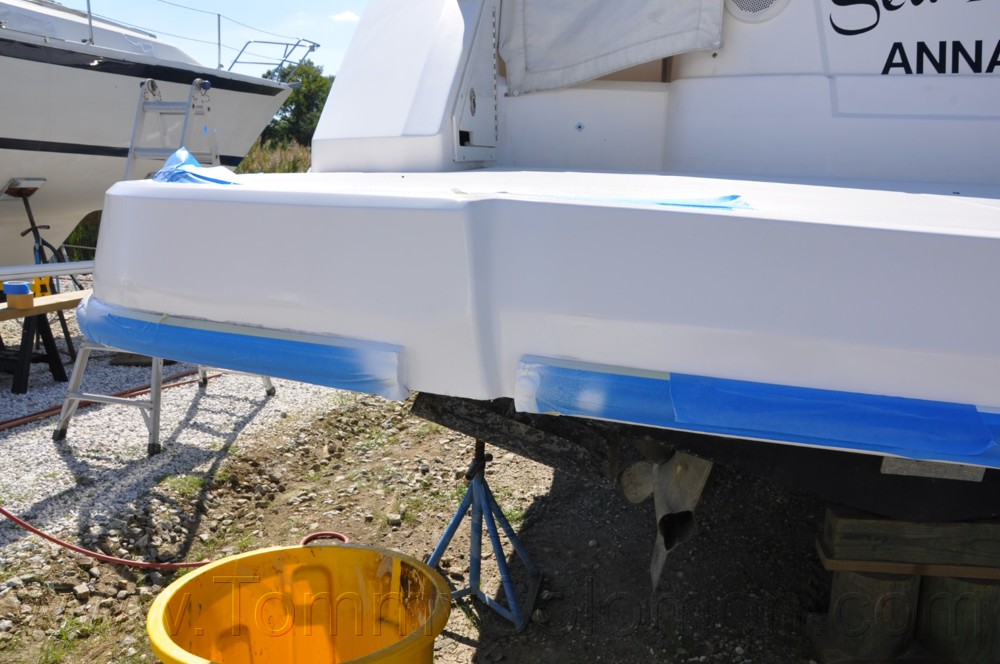 2013 Regal 42-SC Wing Molding/Swim Platform/Aft Hatch Repair - 85