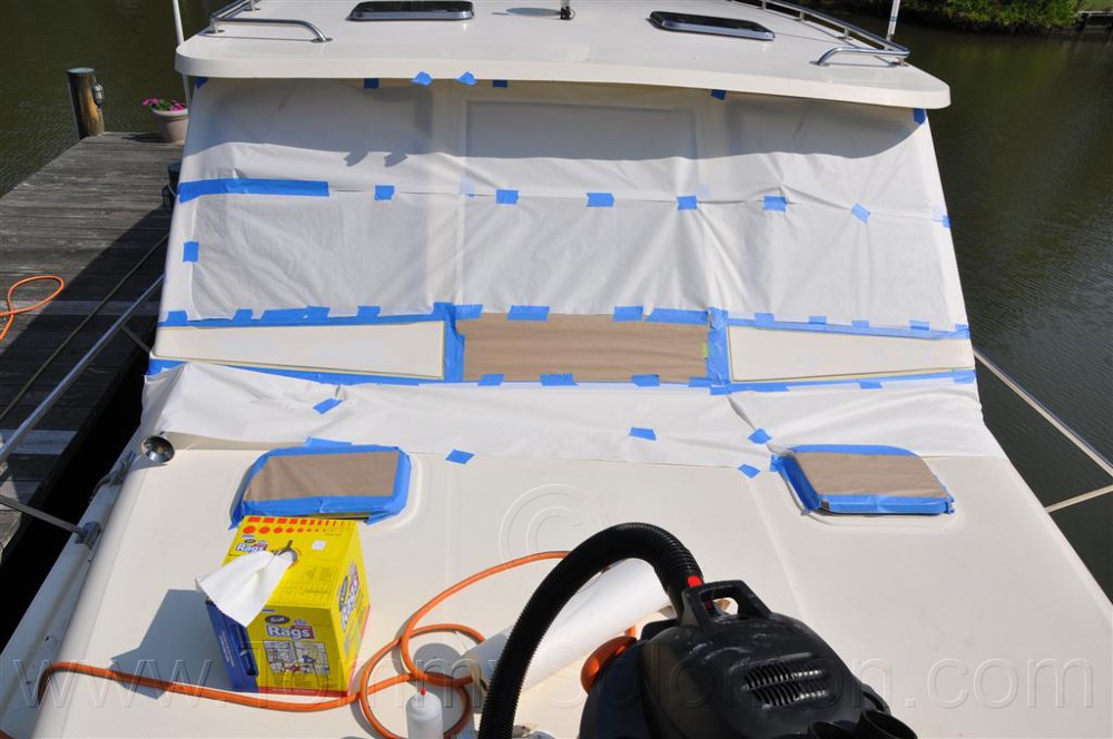 34 Mainship wet core/Windshield frame - 19