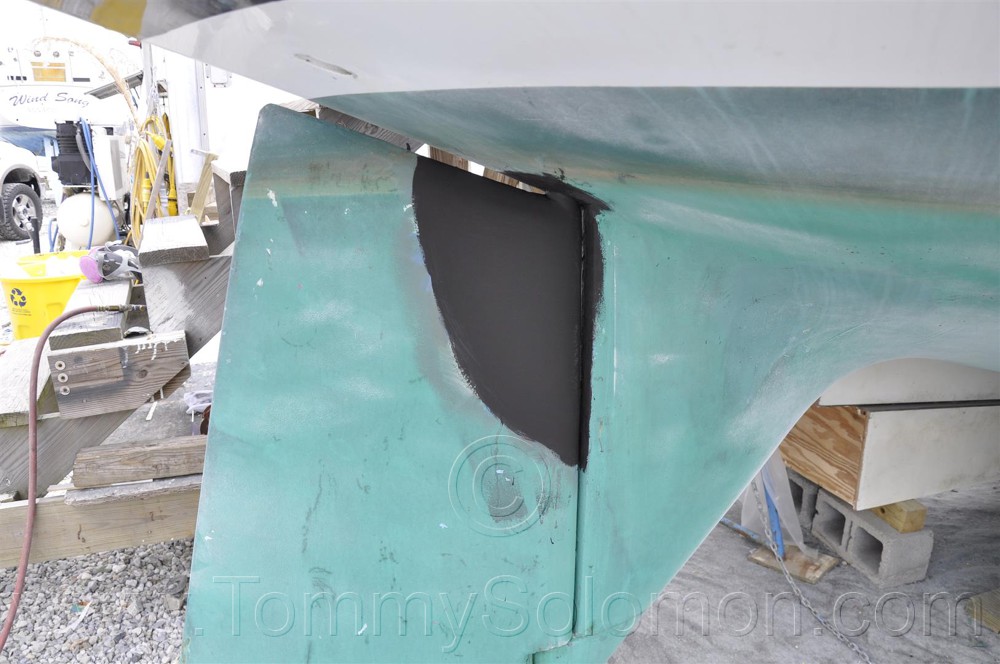 34' Tartan CB Sloop Rudder Rebuild - 32