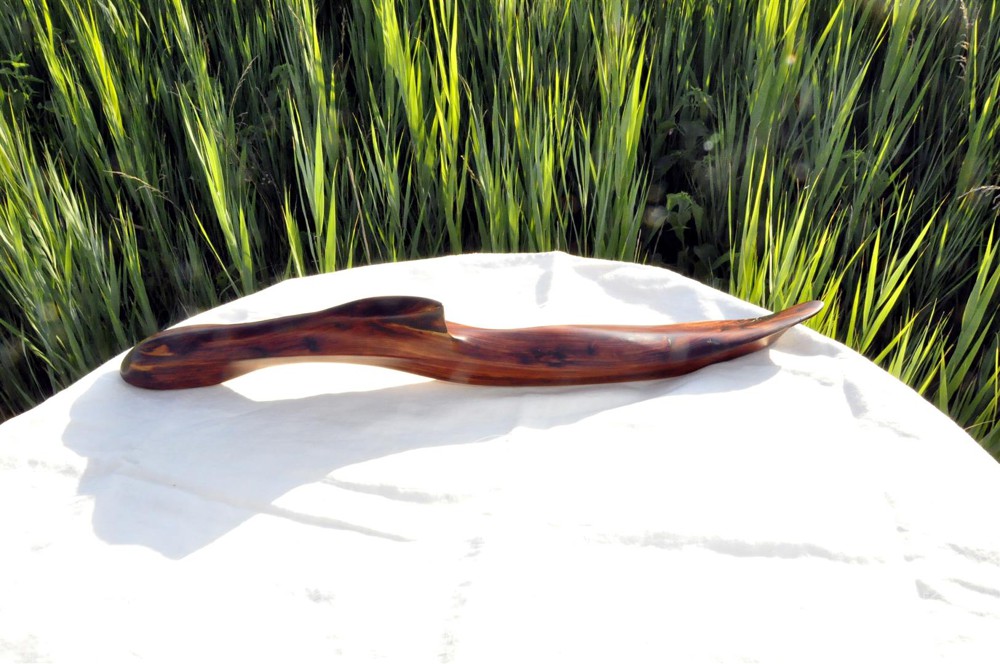 Hand Carved Cedar #-11, Boiled Linseed Oil Rub - 4