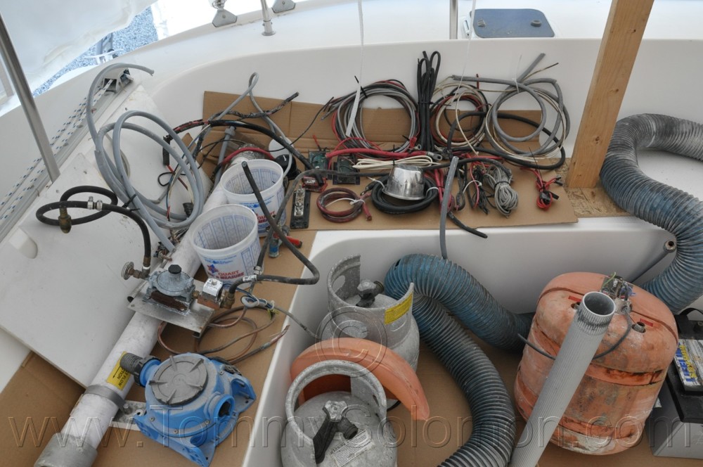 38' Fountaine Pajot, Electrical Panel Fire Damage - 1036