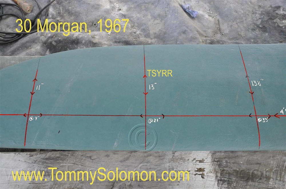 1967 Morgan 30 Swing Keel/Center Board Dimensions - 5