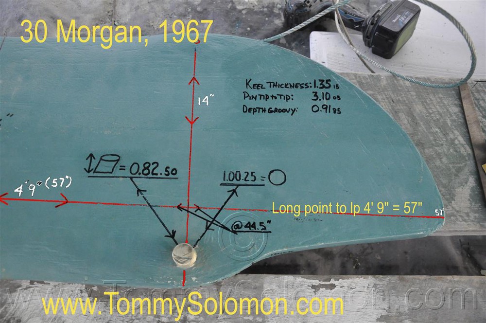 1967 Morgan 30 Swing Keel/Center Board Dimensions - 8